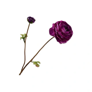 Kunstbloem Ranonkel Lavender - 65 cm