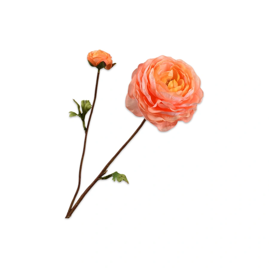 Kunstbloem Ranonkel Zalm - 65 cm