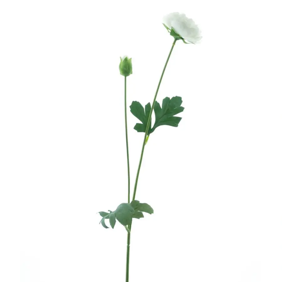 Kunstbloem New Ranunculus Flaine Cream - 55 cm
