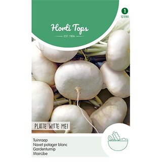 Horti Tops Tuinraap Platte Witte Mei - afbeelding 1