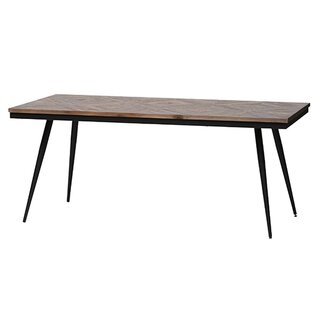 BePureHome Rhombic Eettafel 180x90cm Hout/metaal - afbeelding 5