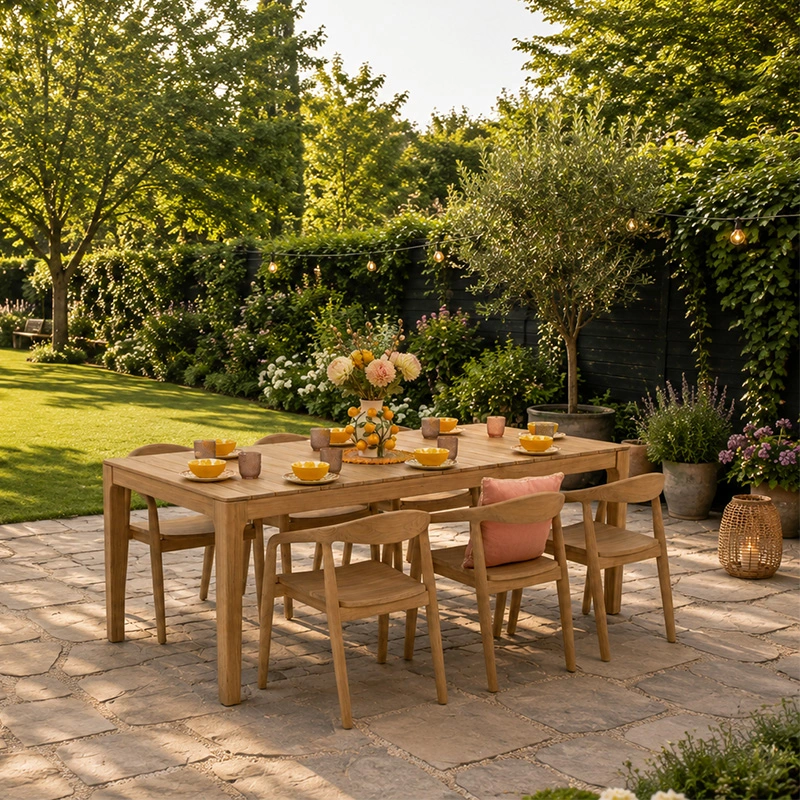 Ribu Diningset Teak - afbeelding 2