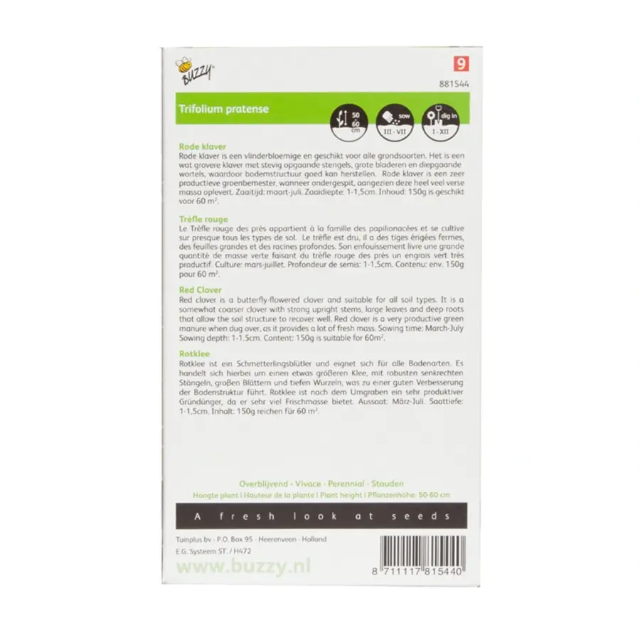 Buzzy® Groenbemester Rode Klaver - afbeelding 2
