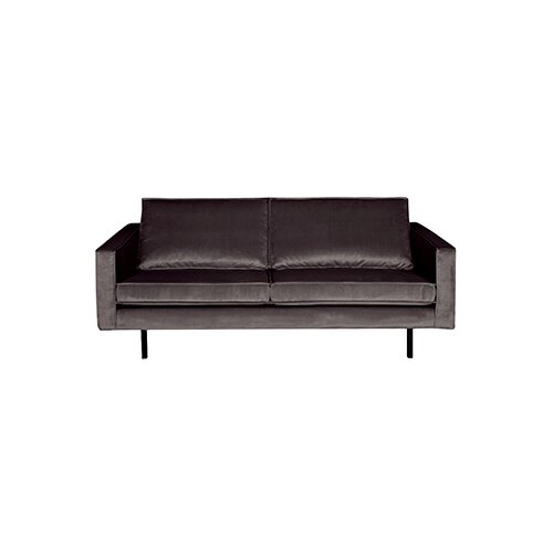 BePureHome Rodeo Bank 2,5-zits Velvet Antraciet - afbeelding 1