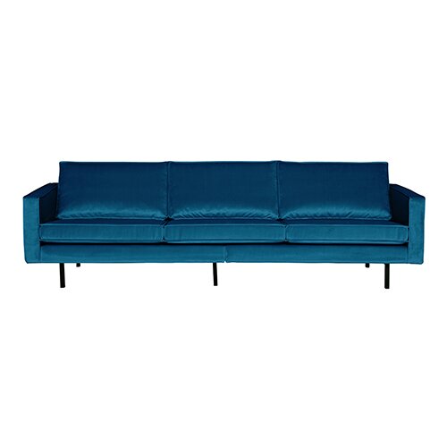 BePureHome Rodeo Bank 3-zits Velvet Blue - afbeelding 1