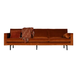 BePureHome Rodeo Bank 3-zits Velvet Roest - afbeelding 2