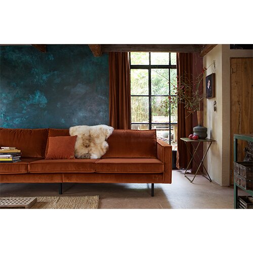 BePureHome Rodeo Bank 3-zits Velvet Roest - afbeelding 5