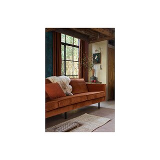 BePureHome Rodeo Bank 3-zits Velvet Roest - afbeelding 6