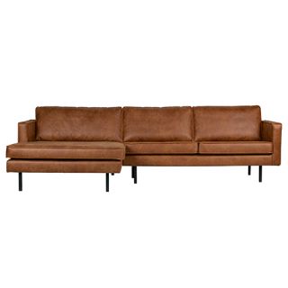 BePureHome Rodeo Chaise Longue Links Cognac - afbeelding 1