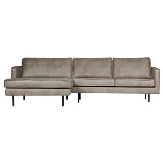 BePureHome Rodeo Chaise Longue Links Elephant Skin - afbeelding 1
