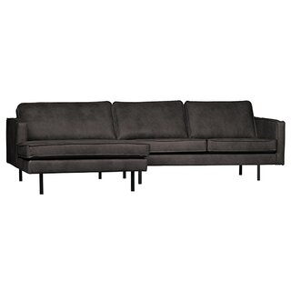 BePureHome Rodeo Chaise Longue Links Zwart - afbeelding 2