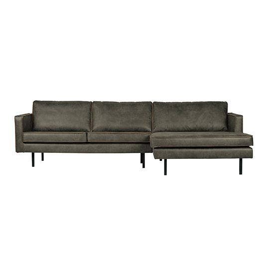 BePureHome Rodeo Chaise Longue Rechts Army - afbeelding 1