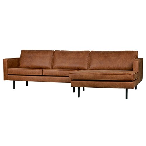 BePureHome Rodeo Chaise Longue Rechts Cognac - afbeelding 2