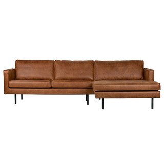 BePureHome Rodeo Chaise Longue Rechts Cognac - afbeelding 1