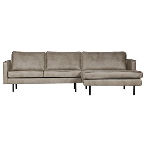 BePureHome Rodeo Chaise Longue Rechts Elephant Skin - afbeelding 1