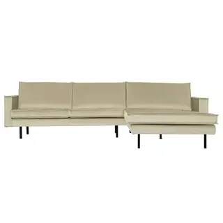 BePureHome Rodeo Chaise Longue Rechts Velvet Pistache - afbeelding 1