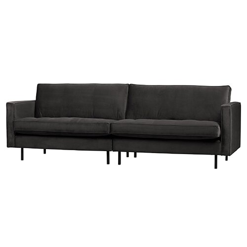 BePureHome Rodeo Classic Bank 3-zits Velvet Antraciet - afbeelding 2