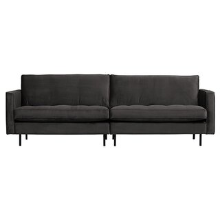 BePureHome Rodeo Classic Bank 3-zits Velvet Antraciet - afbeelding 1