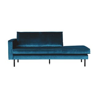 BePureHome Rodeo Daybed Left Velvet Blue - afbeelding 1