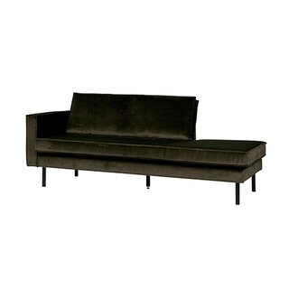 BePureHome Rodeo Daybed Left Velvet Dark Green Hunter - afbeelding 2