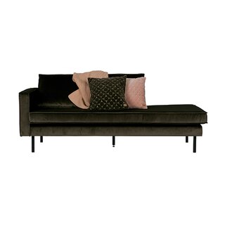 BePureHome Rodeo Daybed Left Velvet Dark Green Hunter - afbeelding 3