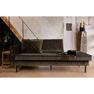 BePureHome Rodeo Daybed Left Velvet Dark Green Hunter - afbeelding 4