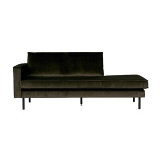 BePureHome Rodeo Daybed Left Velvet Dark Green Hunter - afbeelding 1