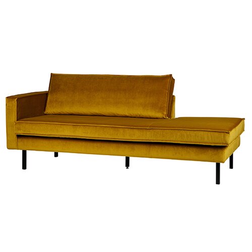 BePureHome Rodeo Daybed Left Velvet Oker - afbeelding 2