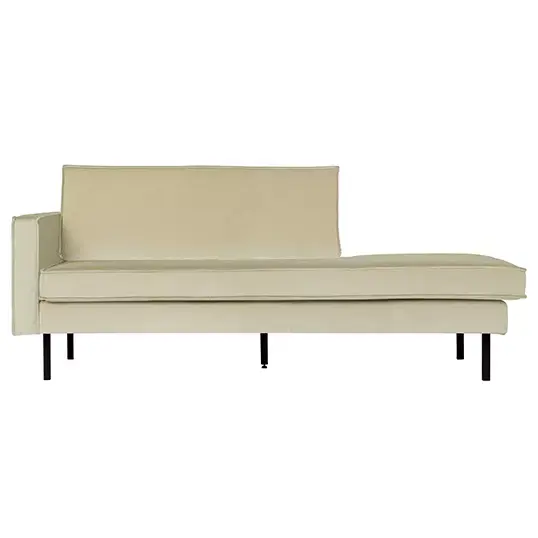 BePureHome Rodeo Daybed Left Velvet Pistache - afbeelding 1