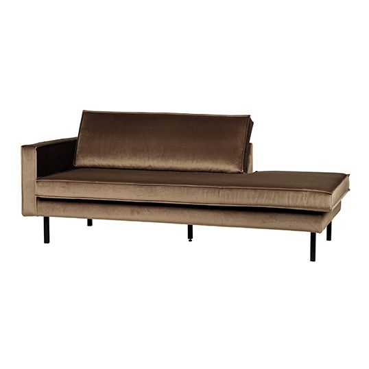 BePureHome Rodeo Daybed Left Velvet Taupe - afbeelding 2