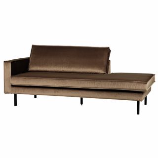 BePureHome Rodeo Daybed Left Velvet Taupe - afbeelding 2