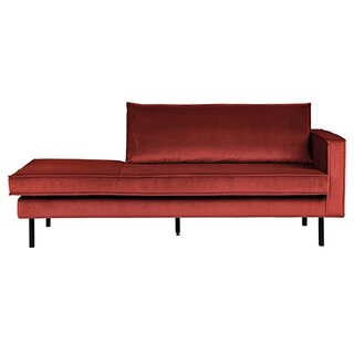 BePureHome Rodeo Daybed Right Velvet Chestnut - afbeelding 1