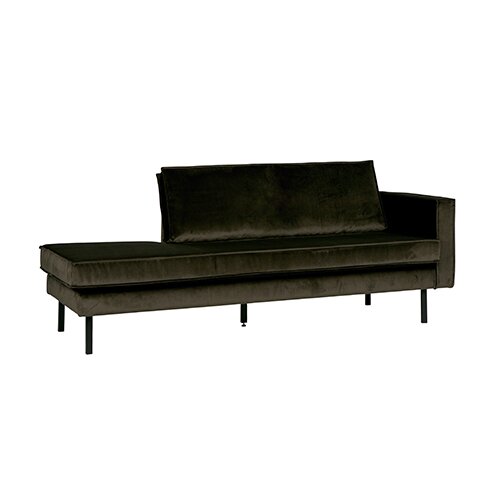 BePureHome Rodeo Daybed Right Velvet Dark Green Hunter - afbeelding 2