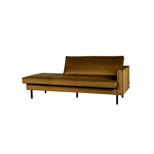 BePureHome Rodeo Daybed Right Velvet Honing Geel - afbeelding 2