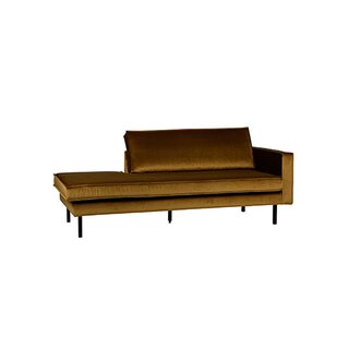 BePureHome Rodeo Daybed Right Velvet Honing Geel - afbeelding 4