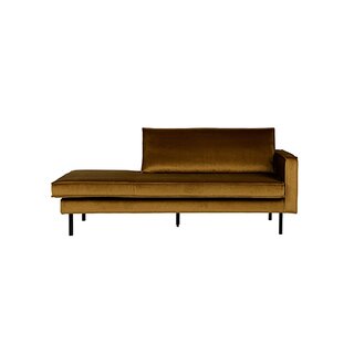 BePureHome Rodeo Daybed Right Velvet Honing Geel - afbeelding 1