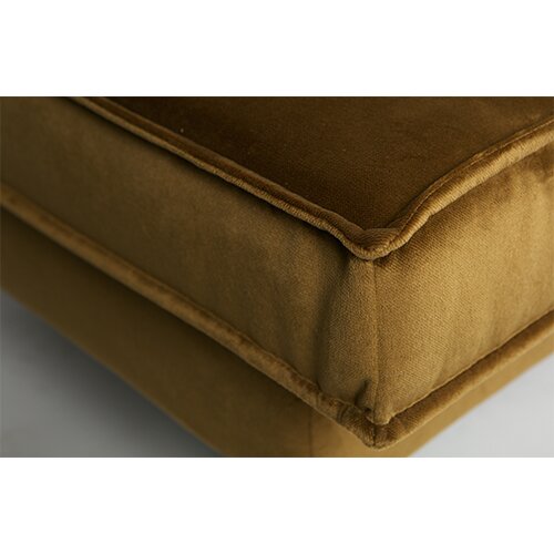 BePureHome Rodeo Daybed Right Velvet Honing Geel - afbeelding 6