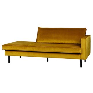 BePureHome Rodeo Daybed Right Velvet Oker - afbeelding 2