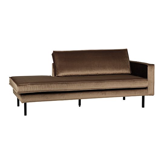 BePureHome Rodeo Daybed Right Velvet Taupe - afbeelding 2