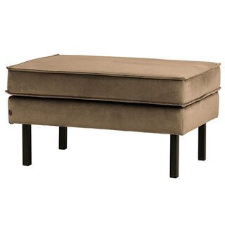 BePureHome Rodeo Hocker Op Poten Velvet Taupe - afbeelding 2