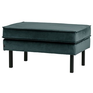 BePureHome Rodeo Hocker Op Poten Velvet Teal - afbeelding 2