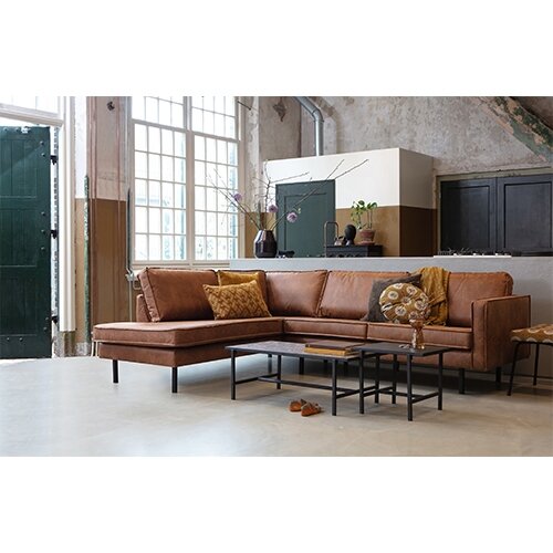 BePureHome Rodeo Hoekbank Links Cognac - afbeelding 2