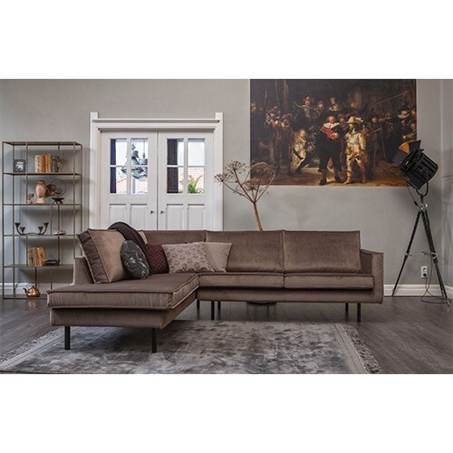 BePureHome Rodeo Hoekbank Links Velvet Taupe - afbeelding 2