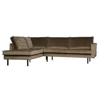 BePureHome Rodeo Hoekbank Links Velvet Taupe - afbeelding 3