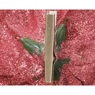 Kerstclip Roos Glitter - Maroon - afbeelding 2