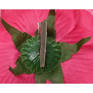 Kerstclip Roos Glitter - Roze - afbeelding 2
