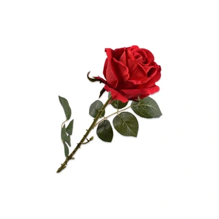 Kunstbloem Roos Steel Rood - 78 cm