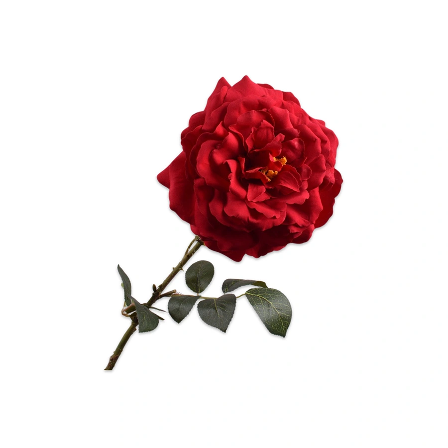 Kunstbloem Roos Steel Rood - 76 cm