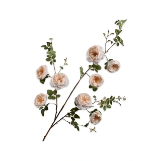 Kunstbloem Roos Creme - 128 cm