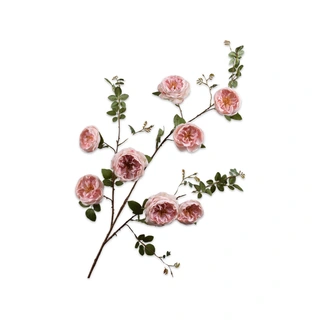Kunstbloem Roos Roze - 128 cm